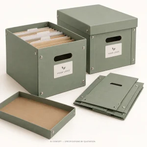 Collapsible File Boxes - AI concept illustration 1