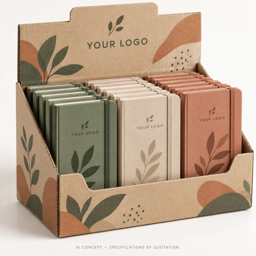 Shelf-ready Display Boxes - AI concept illustration 1